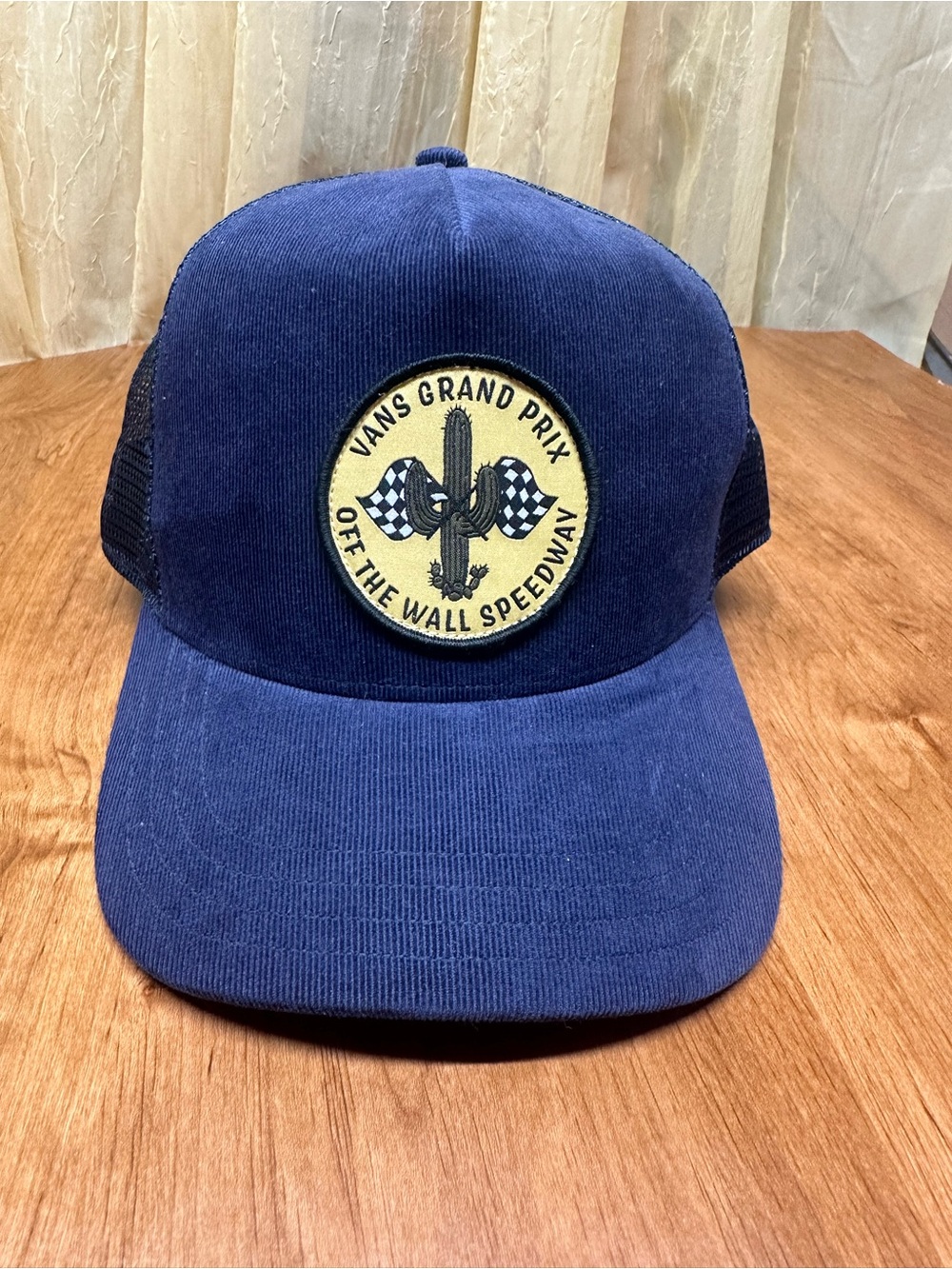 Vans Navy Blue Trucker Hat with Round Patch